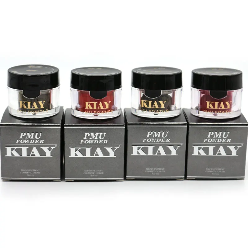 Newest Kiay Eyebrow Lip Colors Powder Professional Permanent Makeup Tattoo Powder Supply