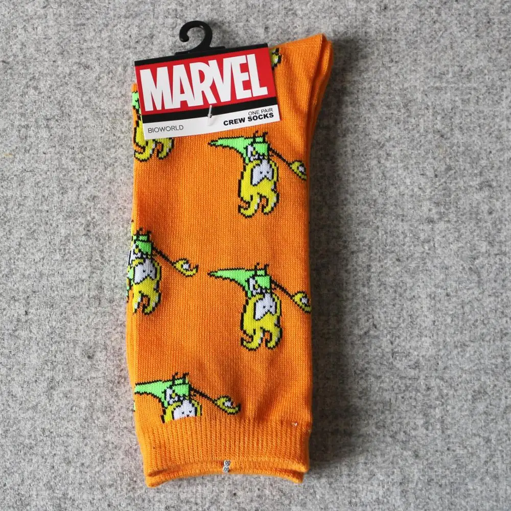 
UG socks for cotton funny marvel calcetines unisex cute cartoon crew happy sox bulk wholesale make your own logo designer socks 