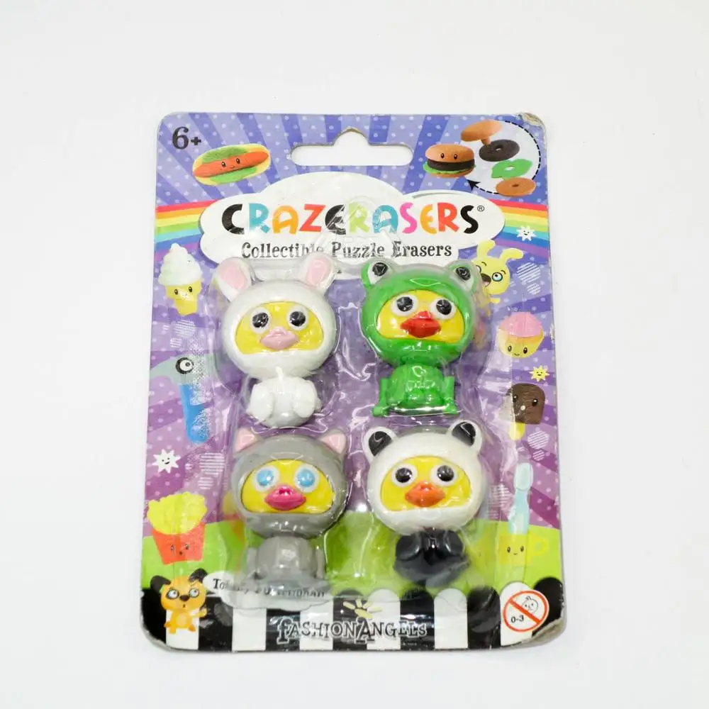 Nice cute novelty eraser for kids handmade toy eraser