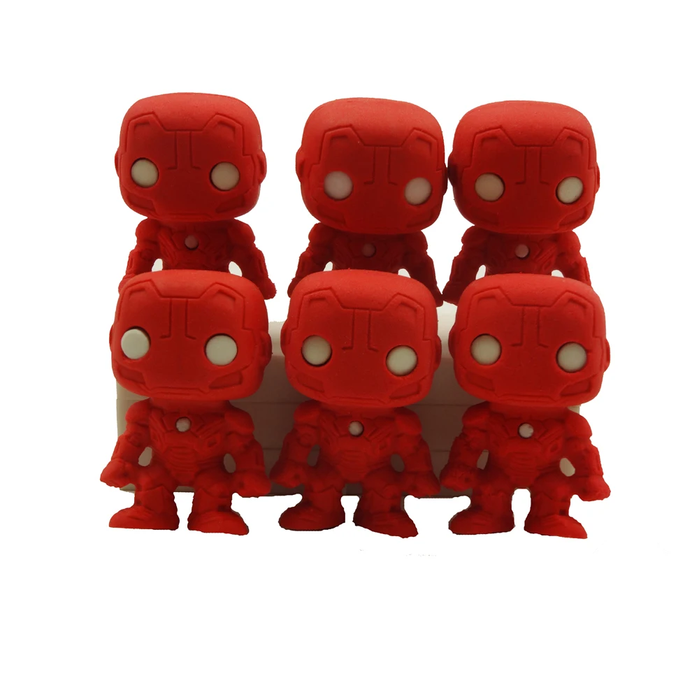 Japanese Stationery 3D Cartoon Character Spiderman Rubber Eraser