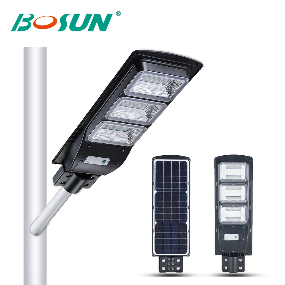 GEBOSUN High power outdoor IP65 3 years warranty outdoor PIR sensor 40watt solar streetlight