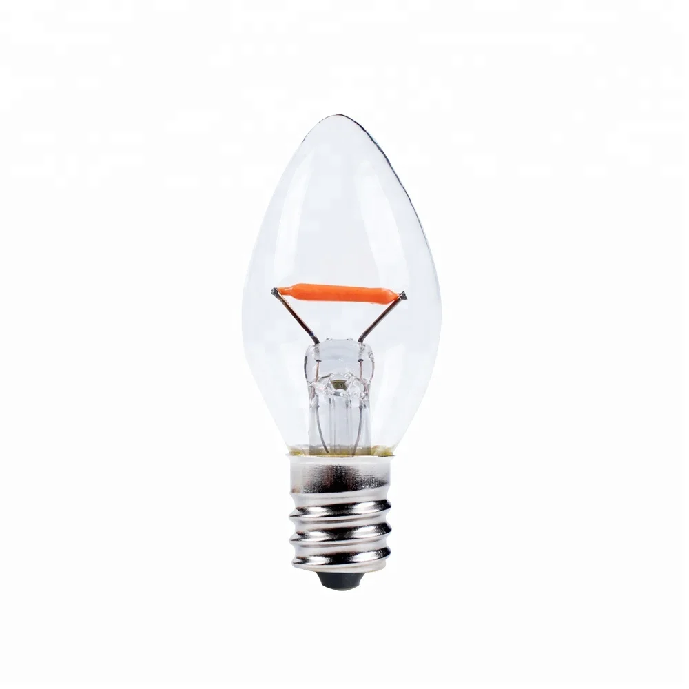  Chinlighting 110V 0 5 W E12 Базовая цветная энергосберегающая лампа накаливания замена мини C7