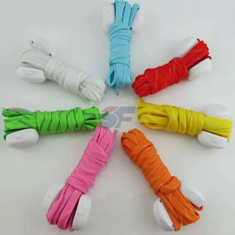 LED Nylon Shoelaces Light Up Glow in the Dark for Party Dancing Skating