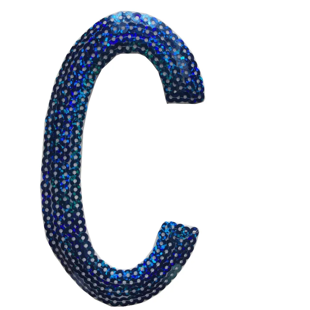 Factory Direct Sequin Applique Patch Sequin Applique embroidery patches letters