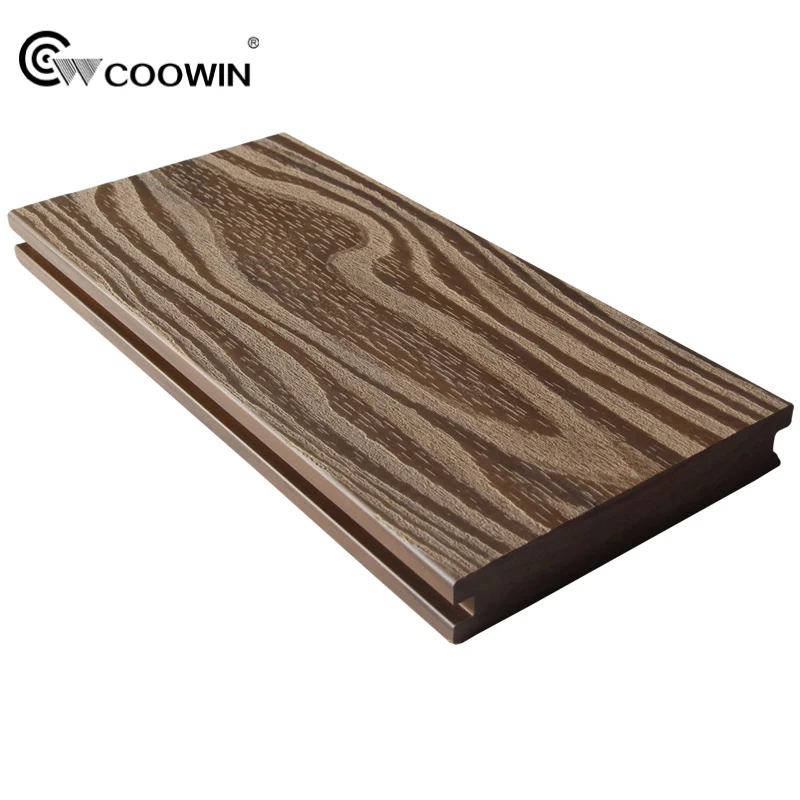 High gloss laminate flooring non slip adhesive sheet wood tiles for outdoor WPC decking flooring