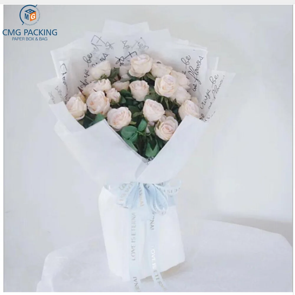 custom Clothes Shoes Letter Wrapping Paper Florist Bag Bouquet Flower Wrapping Paper Wrapping Paper