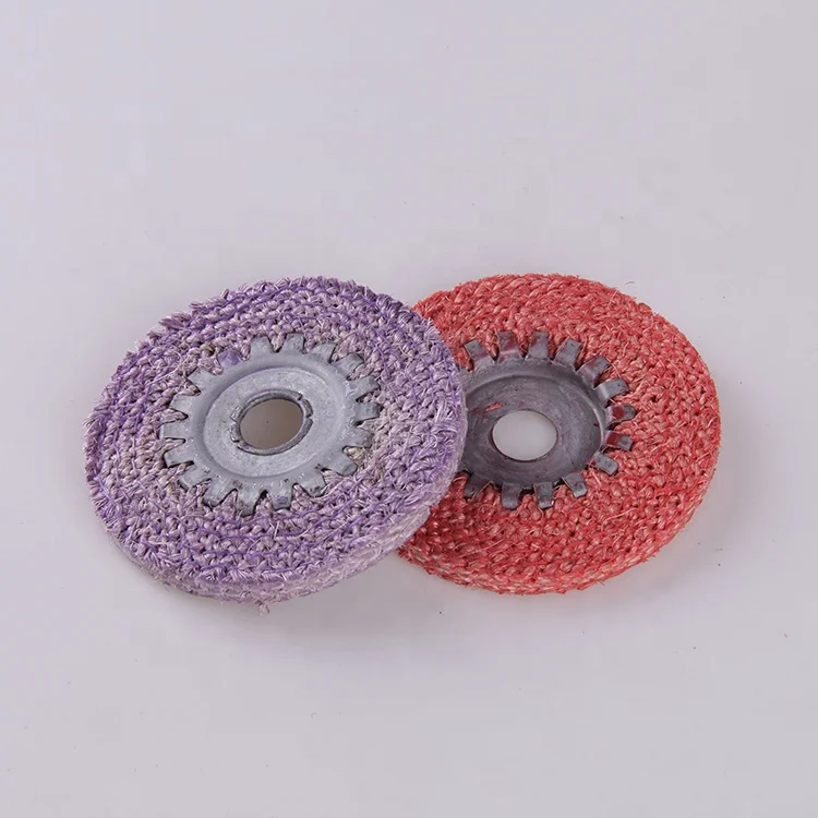 
customized size non woven oil sisal polishing wheel buffing pad 