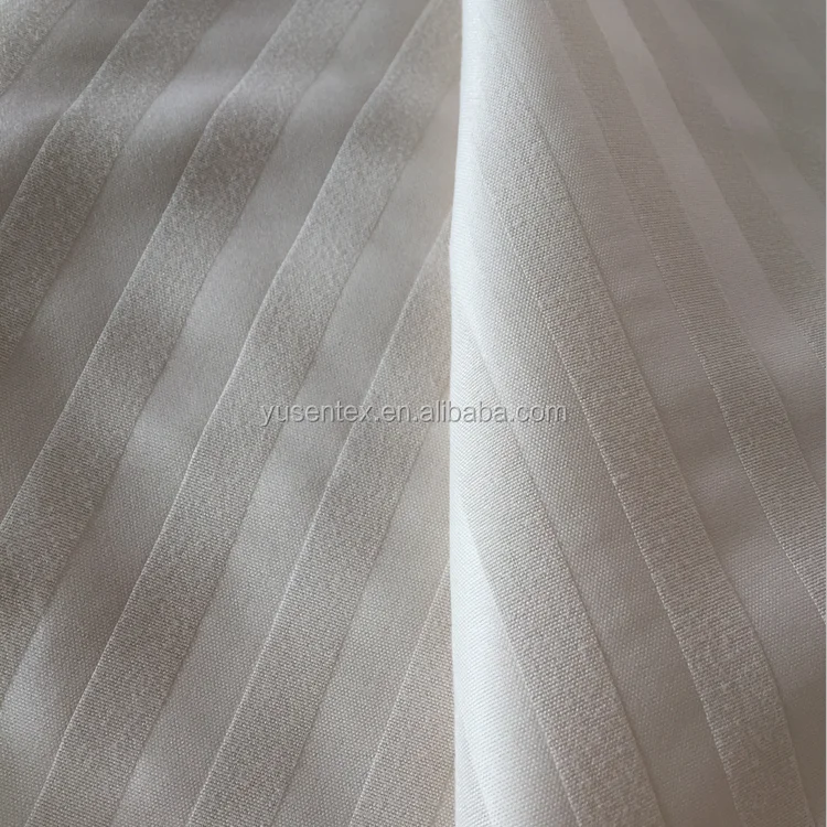 100% polyester embossed microfiber stripe bed sheet fabric