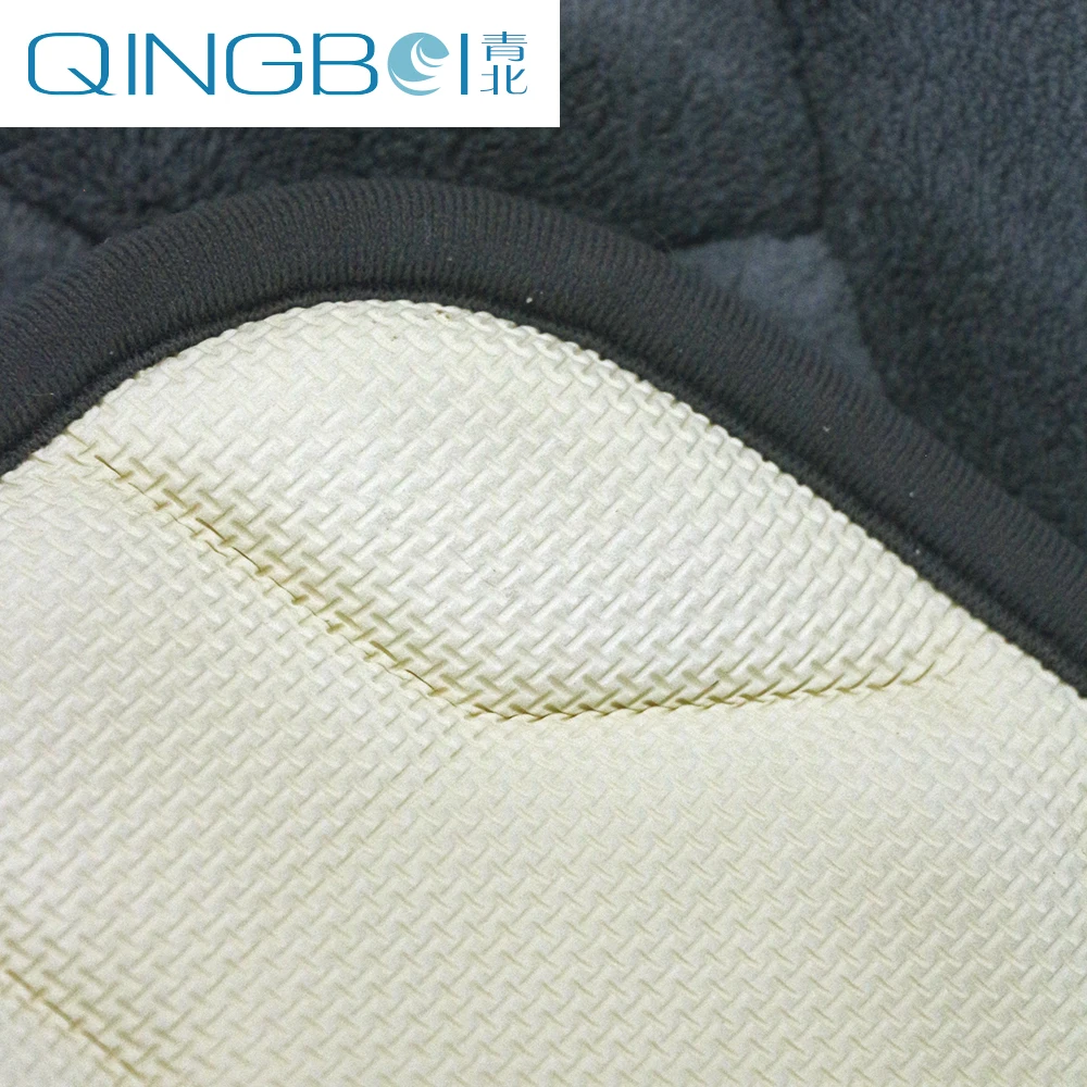 Gray Mat Foam Mat Coral Fleece Bath Rugs Toilet Rug Set Soft Mats in Bathroom