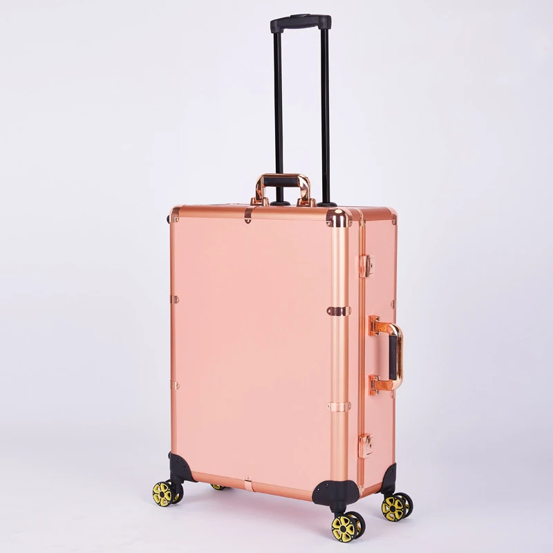 Professional Portable Lighted cosmetic case Aluminum makeup /cosmetic case