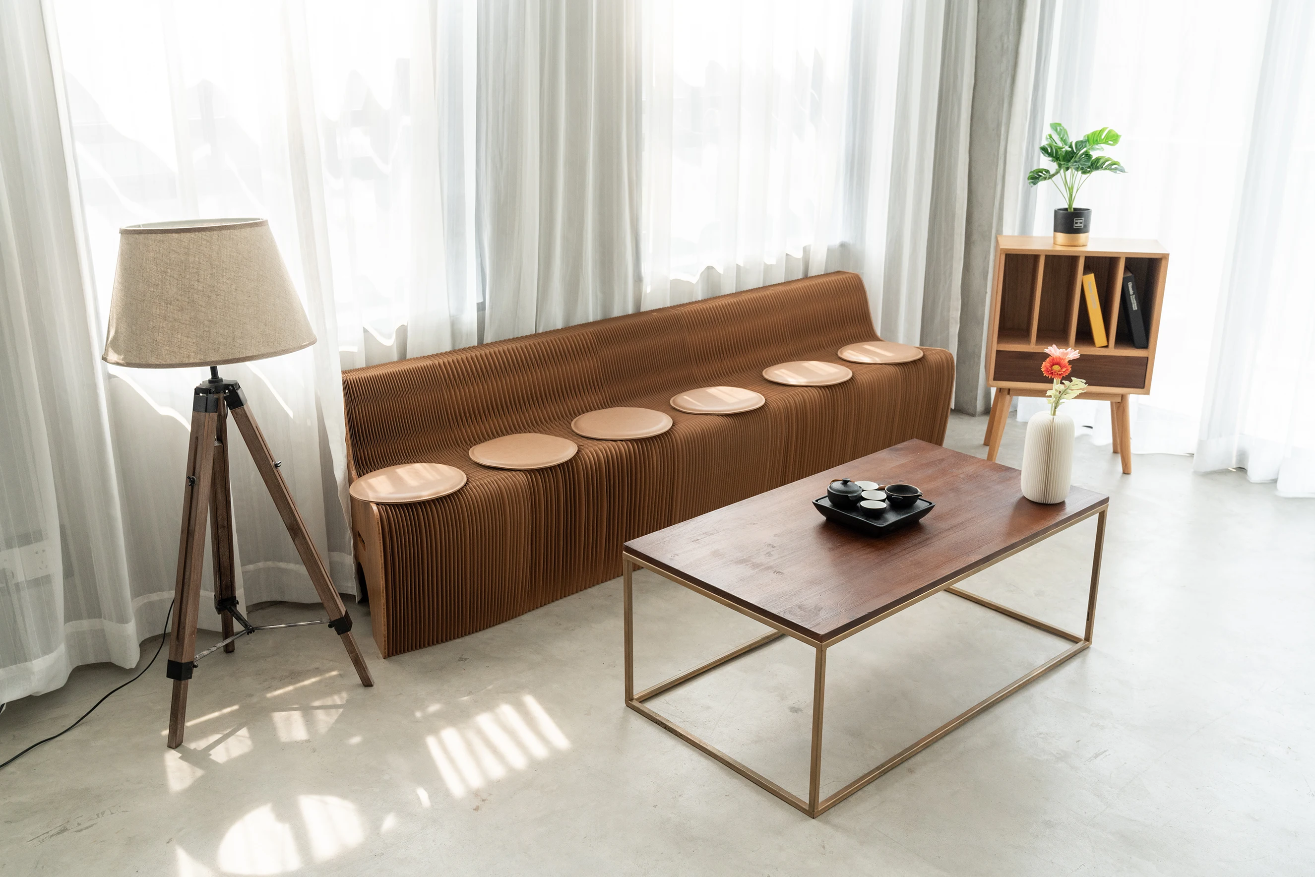 Home Living Room Furniture Ihpaper Brand Kraft Paper Folding Chair From Factory
