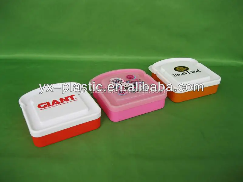 Sandwich Containers BPA Free Plastic Sandwich Box for Kids, Reusable Food Storage Container for Lunch and Snacks