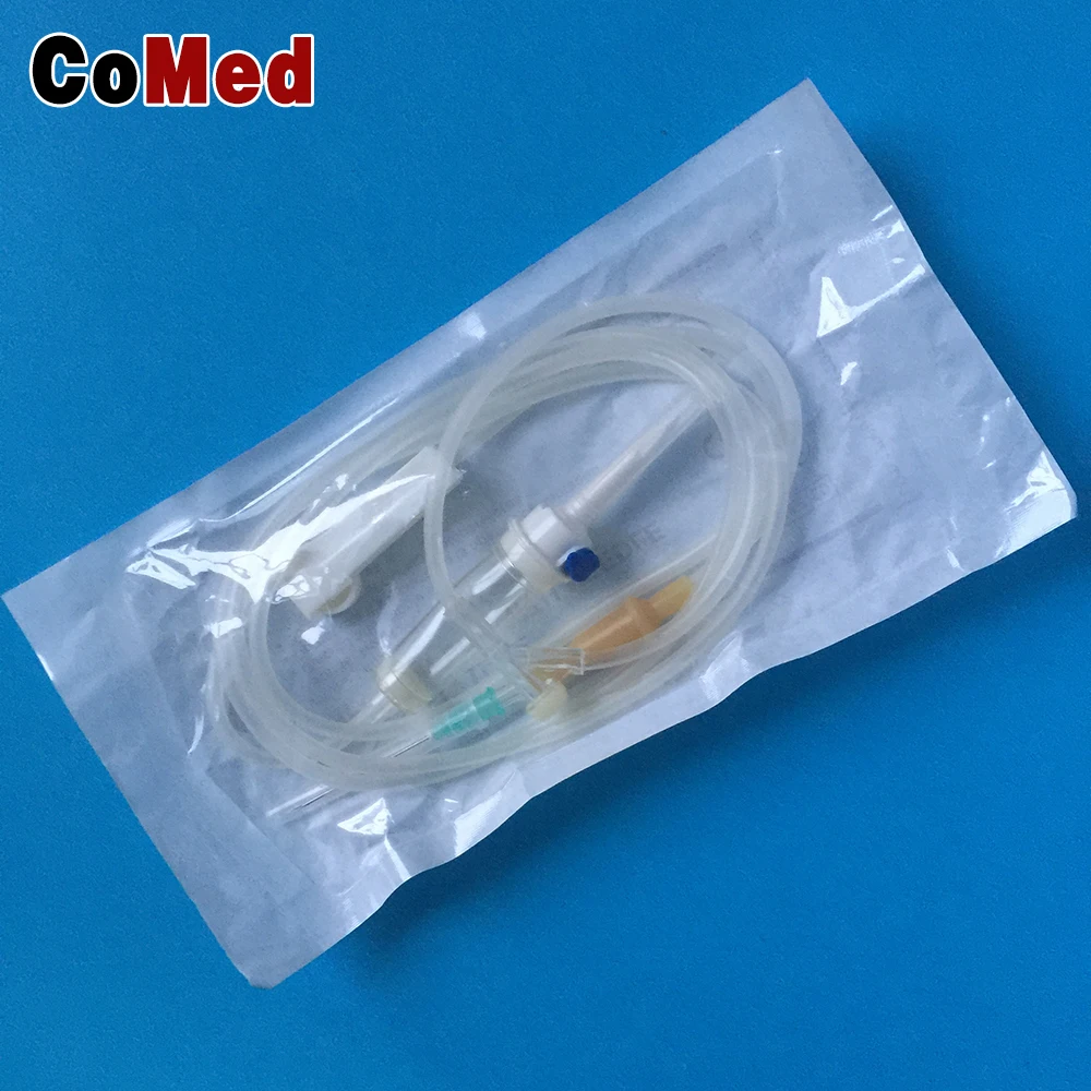Disposable medical iv infusion set with needle