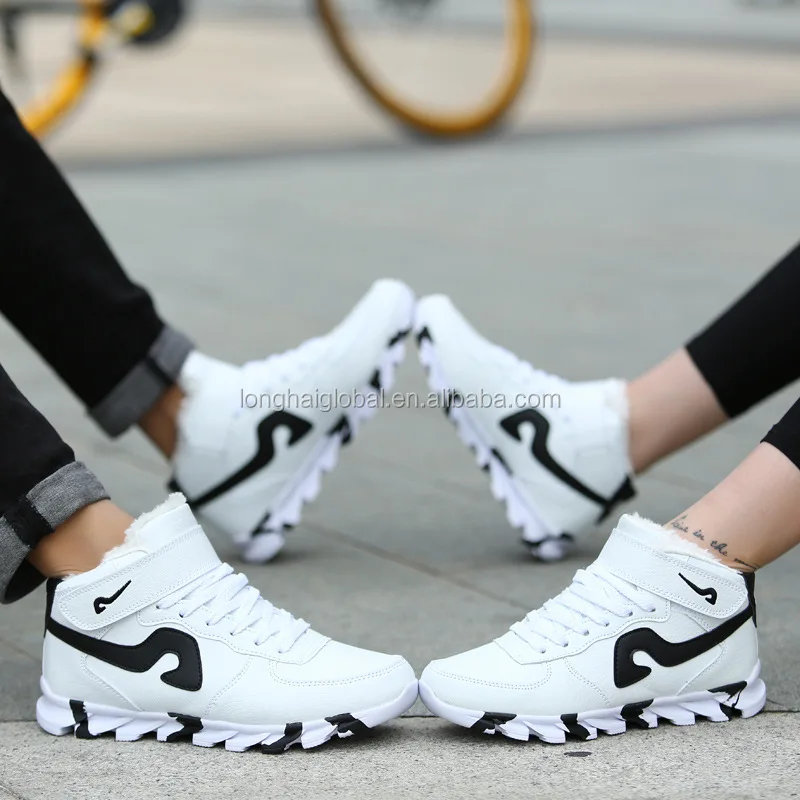 2016 alibaba men and women black white casual shoes, cheap casual shoes men shoes online