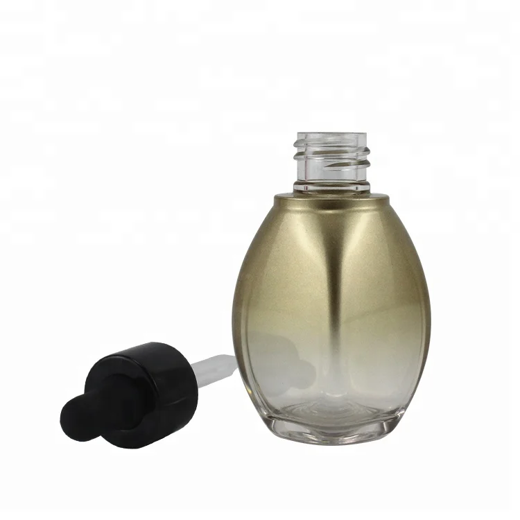 5ml 10ml 30ml Mini Bamboo Black Blue Amber Matt Black Vitamin C Serum oil Bottle