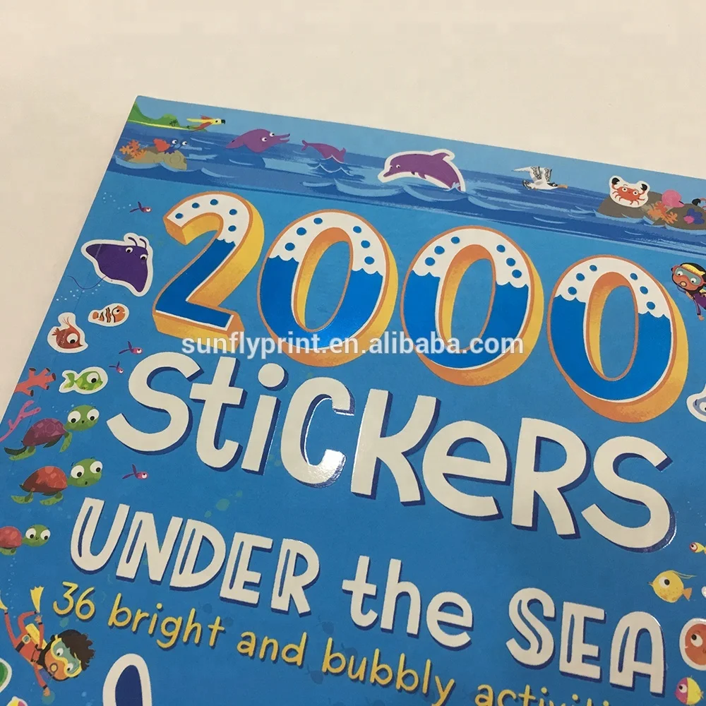 Custom Paper Sticker Book For Children Book Printing  China Factory Directory Printing Services books for adults
