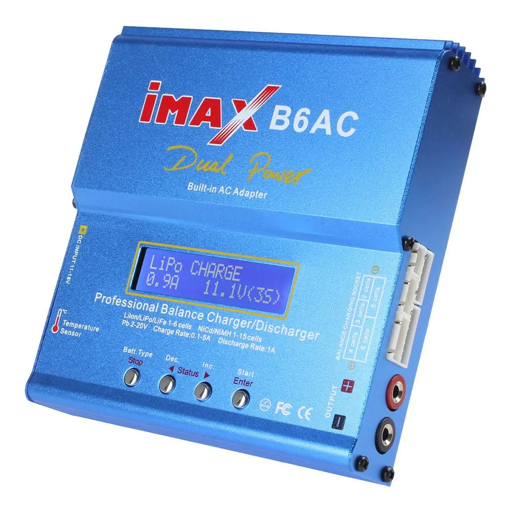 80W IMAX B6AC RC Balance Lipo Battery Charger B6 AC Nimh Nicd lithium Battery Balance Charger Discharger with Digital LCD Screen