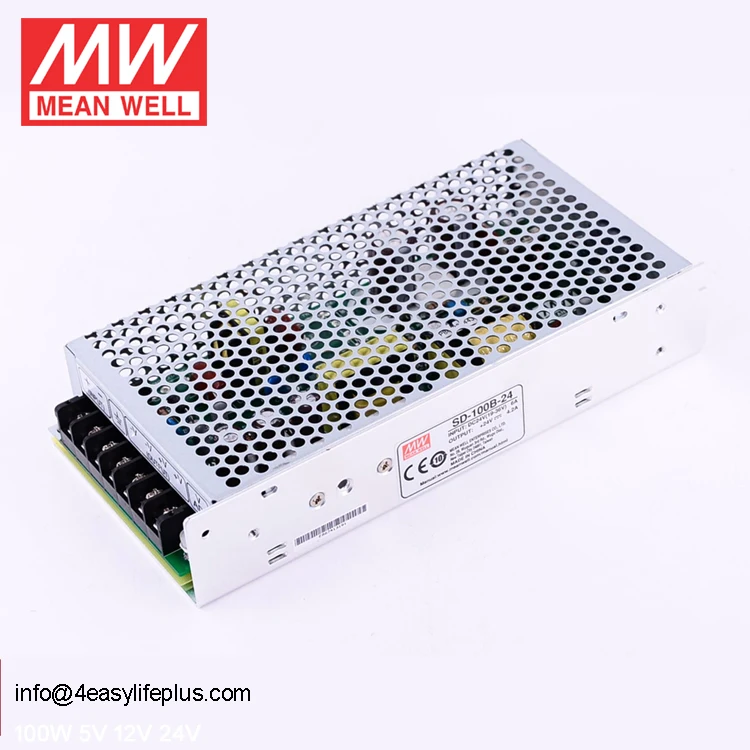 Meanwell 100W 24V DC DC Step Up Converter SD-100B-24