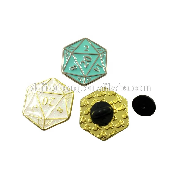 High quality metal crane custom brooch