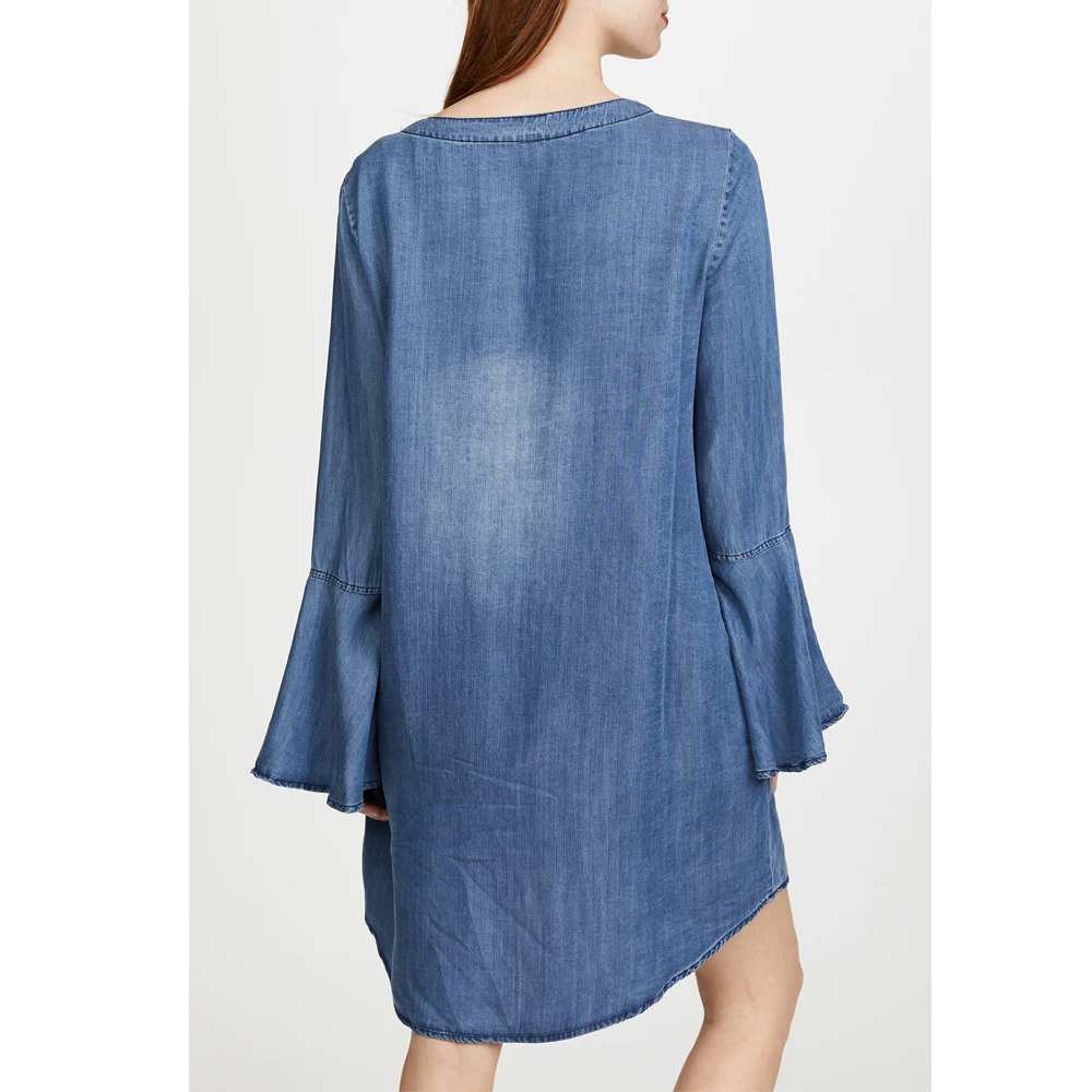 Denim Cotton Jean Tunic Dress