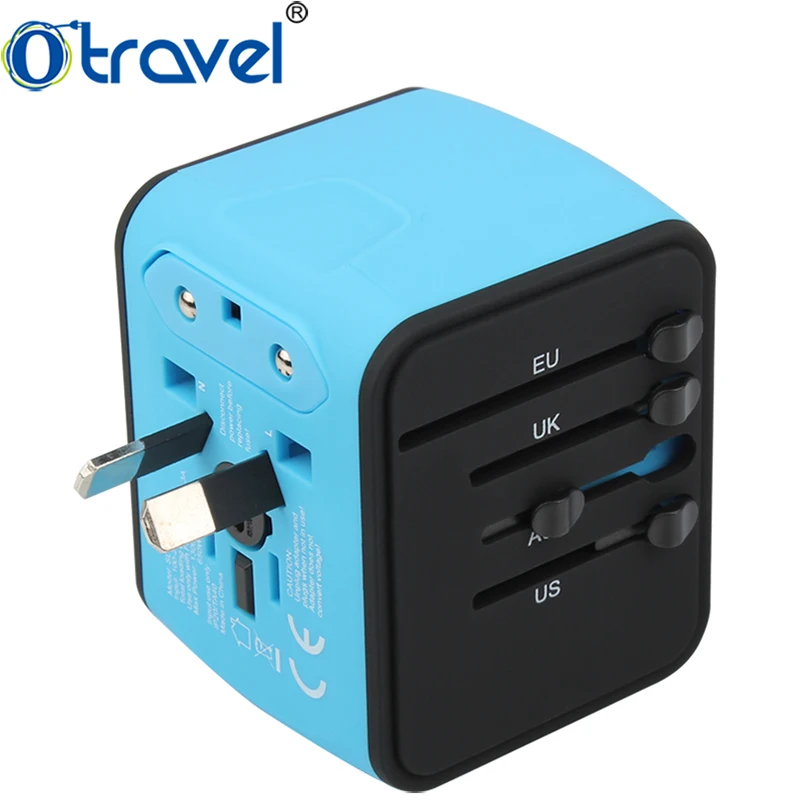 Otravel SL-199-3U-T 3USB Type-C 5V 3.4A Универсальный адаптер для путешествий с вилками EU UK US AUS