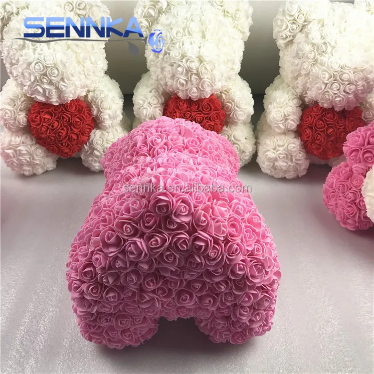 China Wholesale Artificial PE Rose Bear