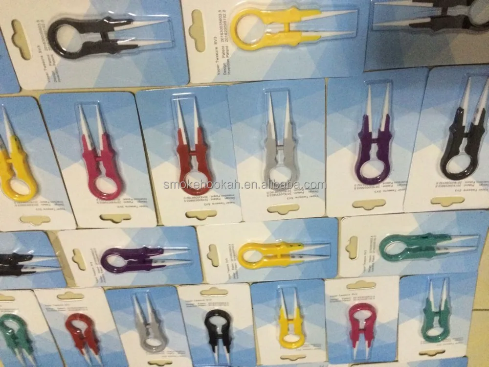 2016 Hot Handle tweezer Colorful Functionable Rcomen Vaper Tweezer Ceramic Tweezer