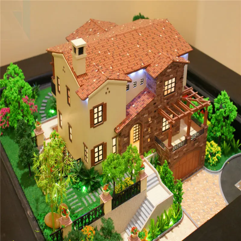 OEM&ODM  upscale apartment house 3d miniature architecture model