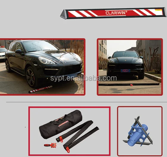 law enforcement tire deflation road barrier spike