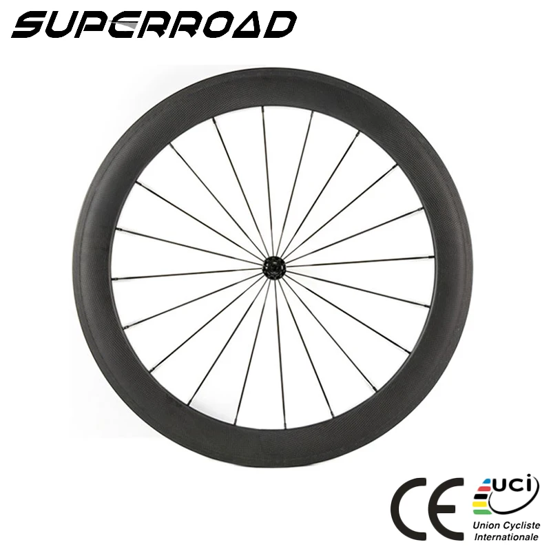 
Roue Carbone Chine 25mm Wide 60mm Carbon Road Wheelset Bicycle Tubeless Wheels 
