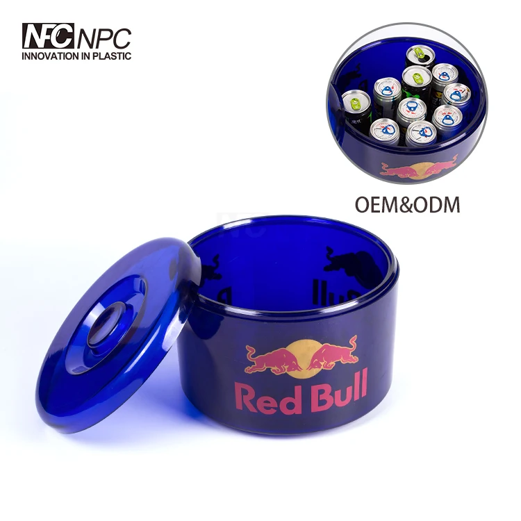 Custom Color High Quality Wholesale Price Promotional 10L plastic double wall ice bucket