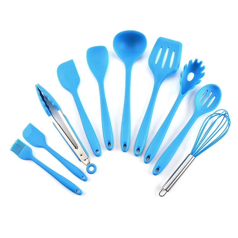 Professional silicone handle gadgets cooking spaghetti kitchen utensil set cooking utensils names and pictures with cheap price