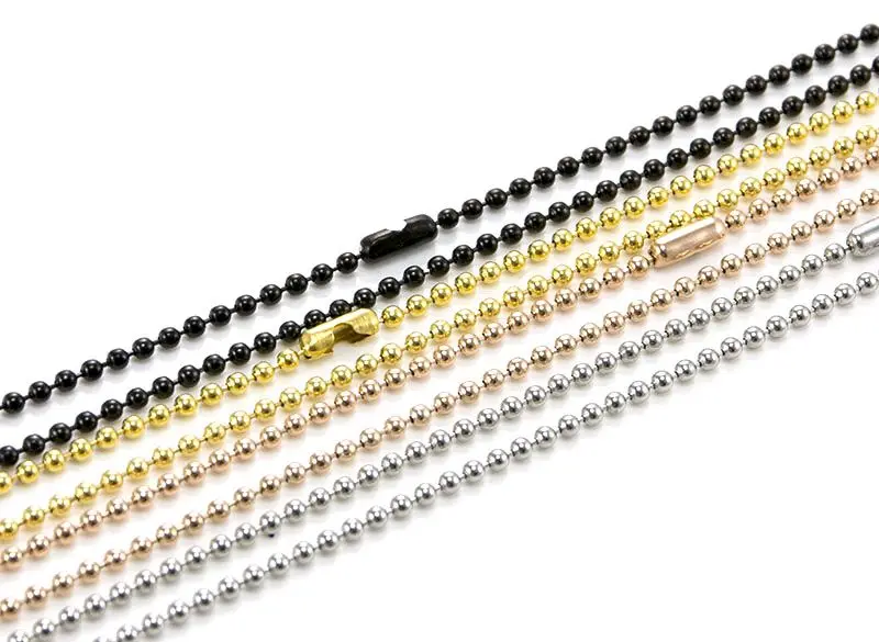 Fashion jewelry 316L stainless steel ball chain for locket pendant necklace