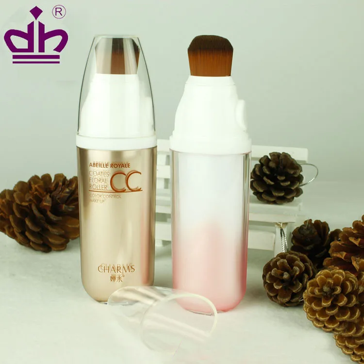 with roller brush hair colouring dying root surfactant container liquid foundation cream packaging cosmetic bottle