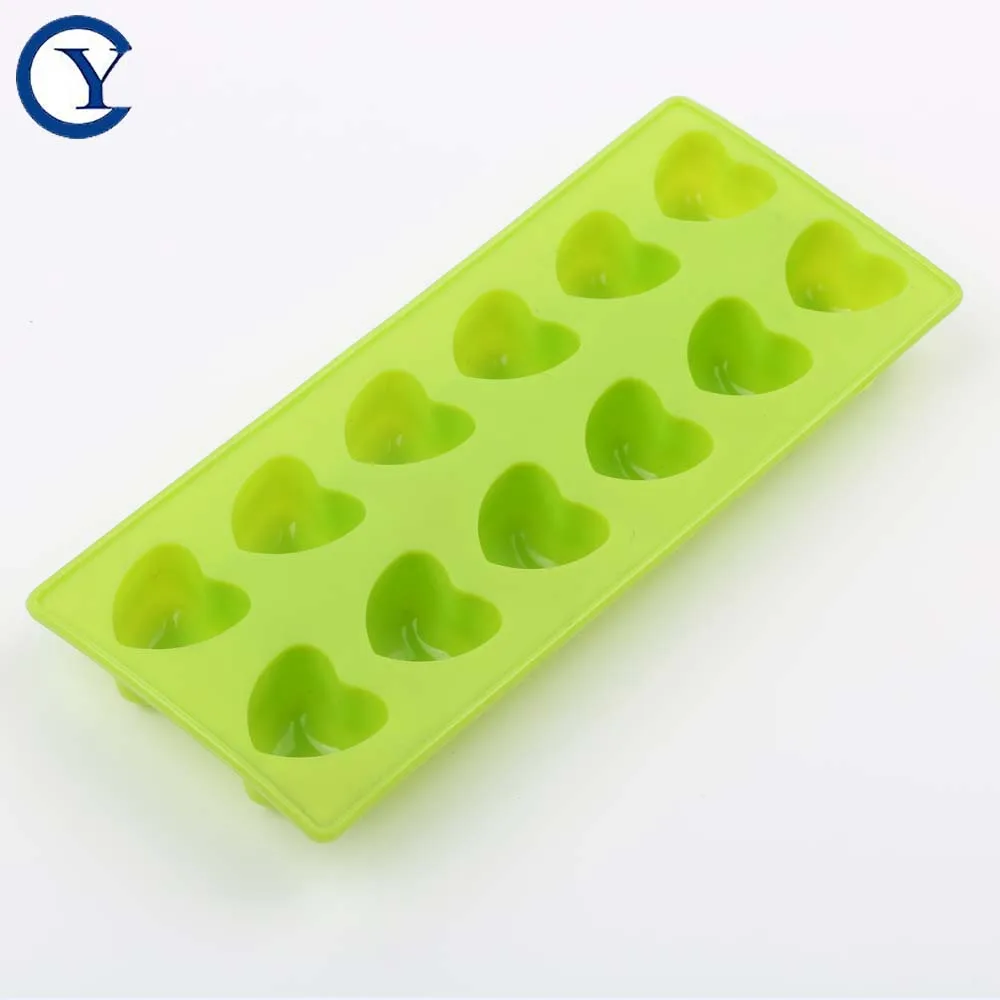 Custom Silicone Chocolate Heart Shape Candy Mold silicon chocolates cake making mold ice block cube tray