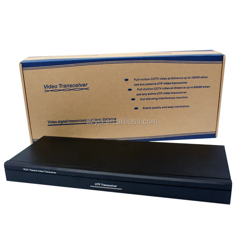 16 channel passive video balun AHD CVI TVI CVBS 16ch UTP video balun