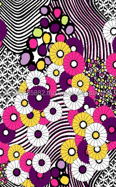 Printed fabrics CO, CV/EL, CV