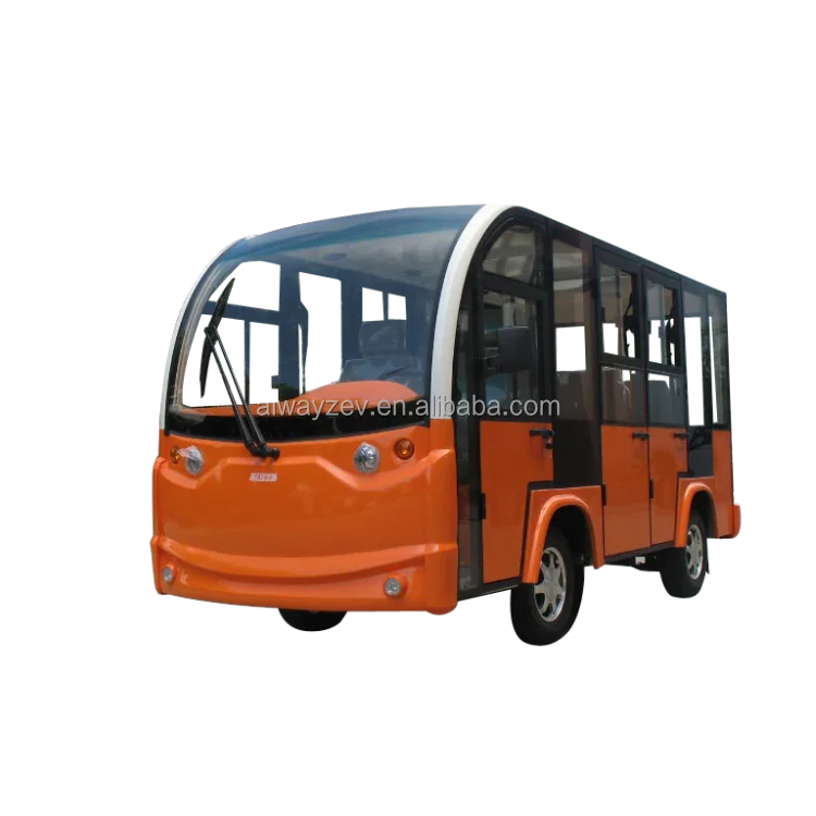 Electric shuttle bus with door 8 seats with Curtis controller AW6082KF