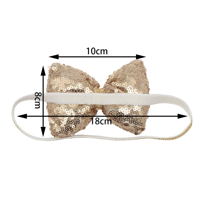 
Baby headband hair accessories Bow Glitter Headband Elastic Hair Accessories 