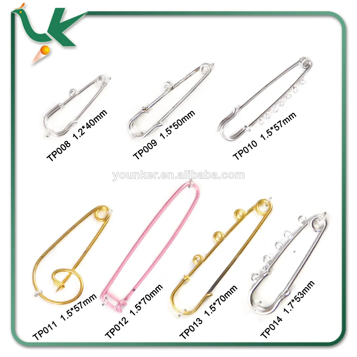 большой размер цветных булавок