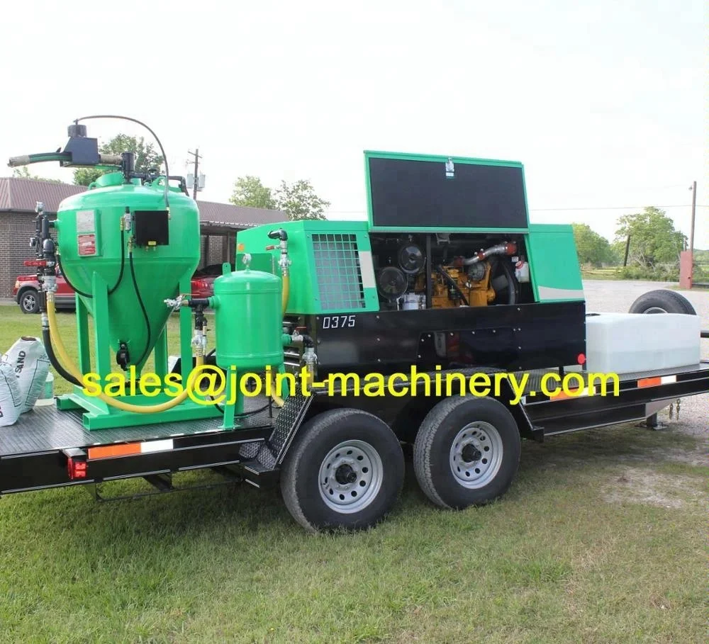 
mobile dustless blaster mobile truck db500 sand blasting machine/dustless sand blaster with vehicle 