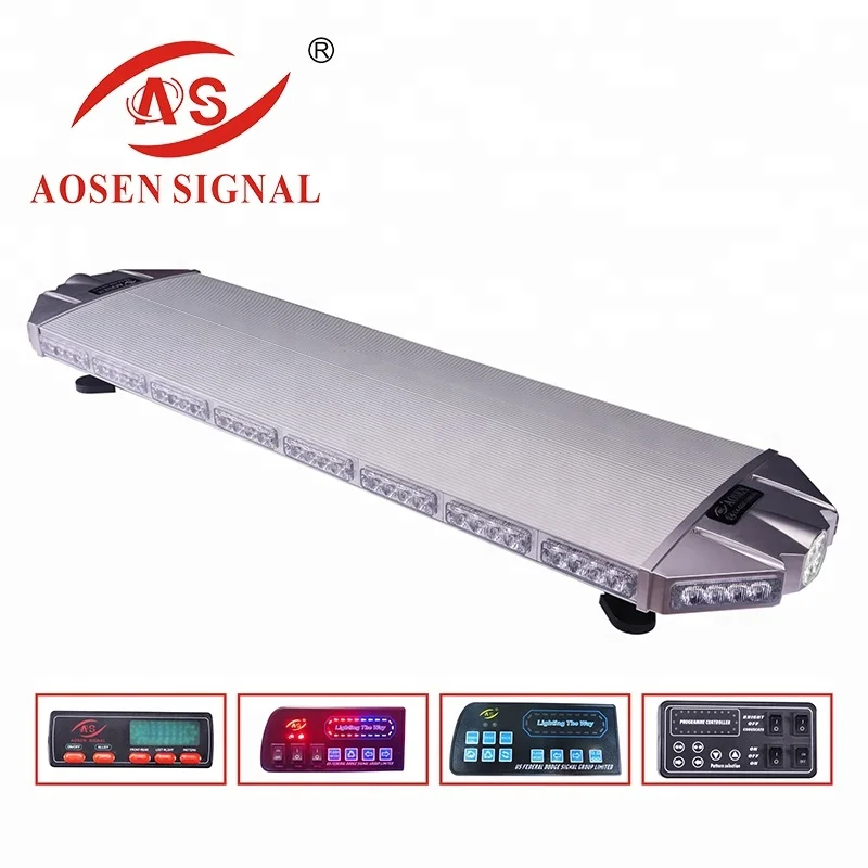 12V 24V 264W Waterproof Flashing Strobe Warning Lights Police Emergency Ambulance LED Roof Light Bar for Police office