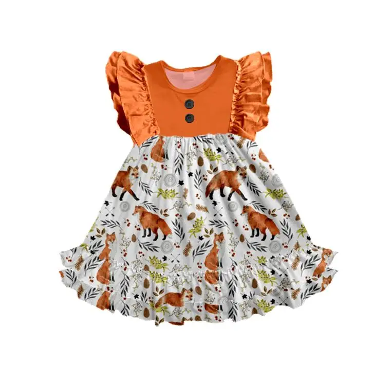 
Hot sale ruffle ice cream boutique children clothes 