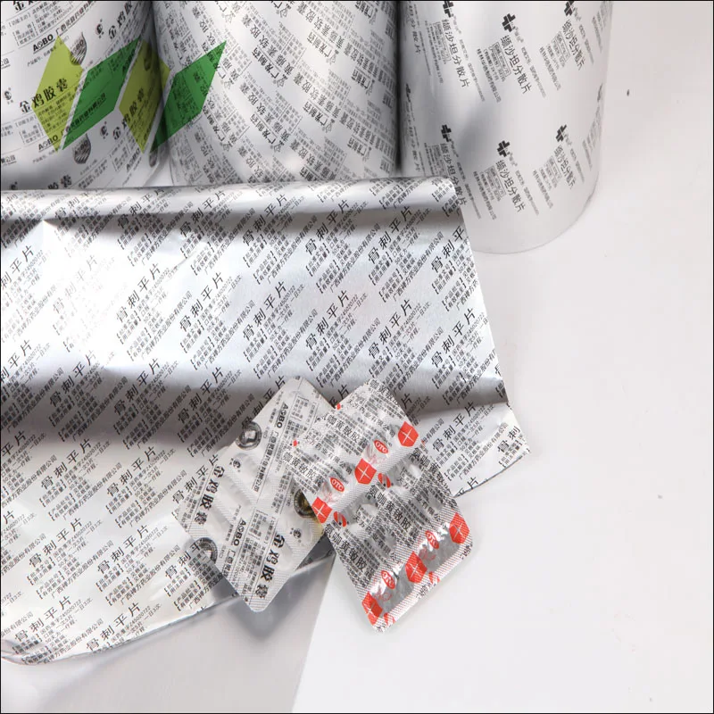 Alloy 8011 Half Hard Temper AL OP VC  Roll Type PTP Blister Aluminum Foil for Capsule Tablets Packaging