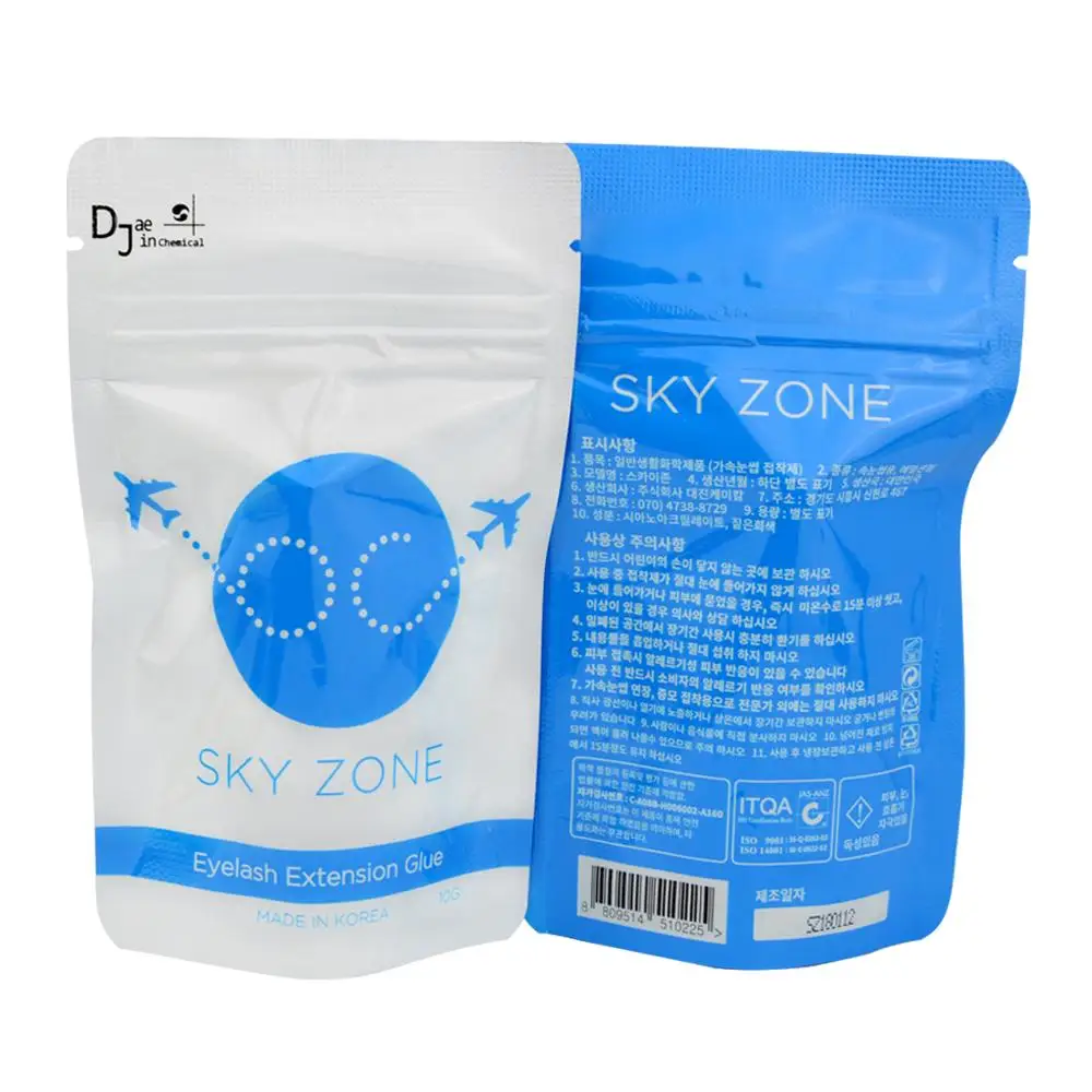 Eyelash Extension Glue sky zone Volume and Classic lashes/1-2 Sec Drying time/Retention 7 weeks Sensitive Glue