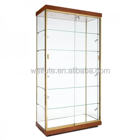 
Fancy collection glass display showcase ,museum tempering glass display showcase with lock 