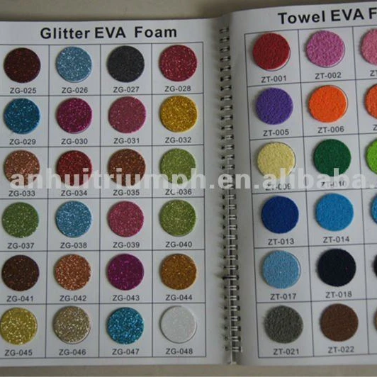 Colorful EVA Glitter with Paper Printed Glitter Goma EVA/Glitter EVA Foam Sheet/Glitter Foamy with Patterns