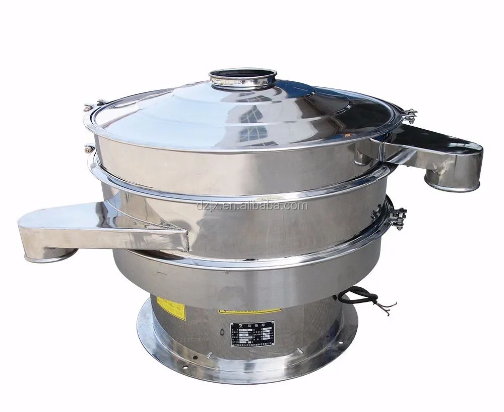 Stainless steel, high efficiency and popular rotary vibrating screen in Food industry