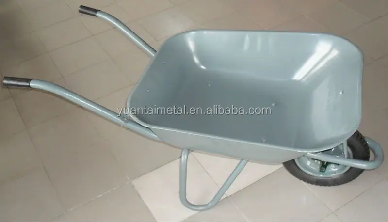 Qingdao cheap Heavy duty 150kg 65L garden wheelbarrow manufacture WB6201