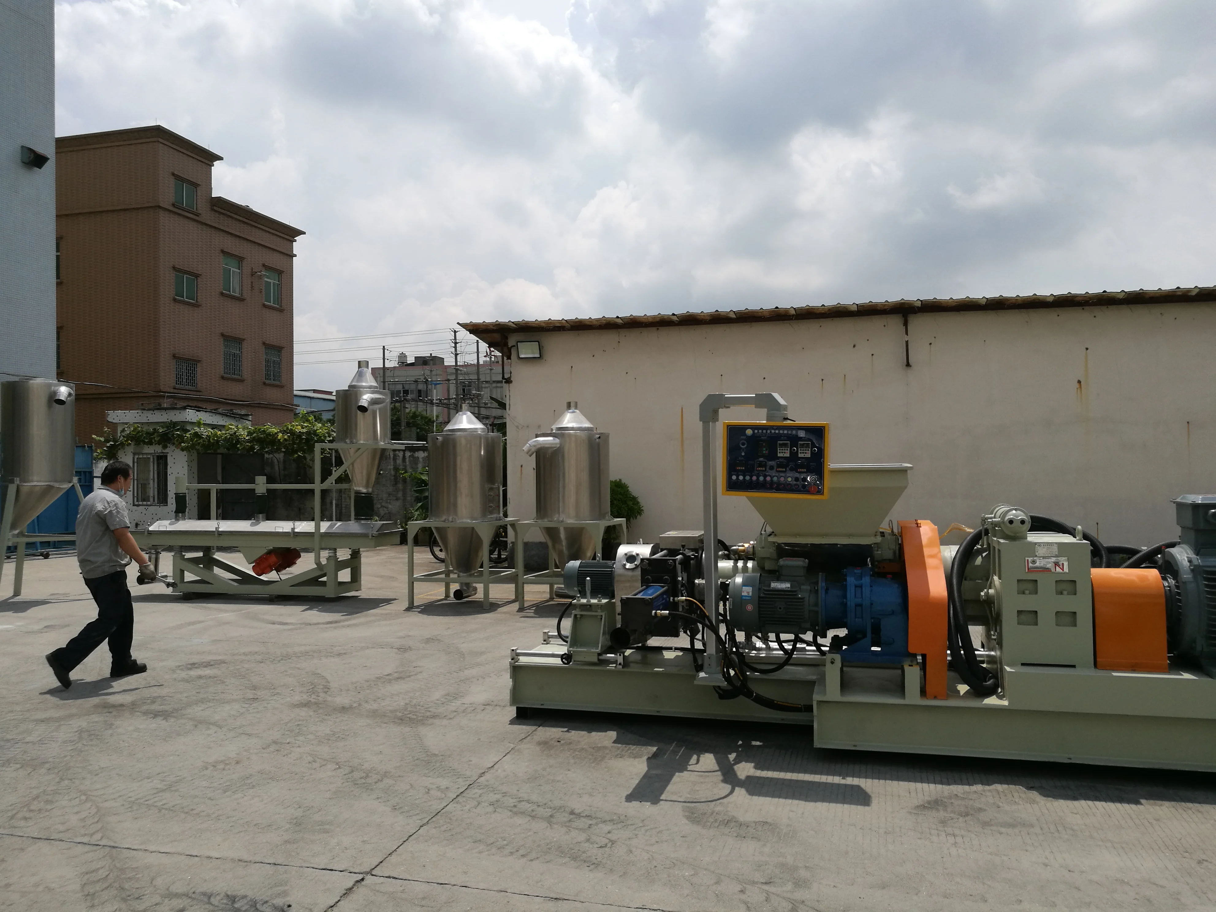 High Filling Plastic Pelletizer with Air Cooling System/CaCO3 Filled Plastic Pelletizing Machine